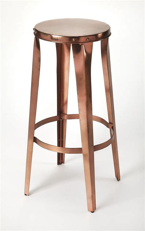 rustic copper bar stools